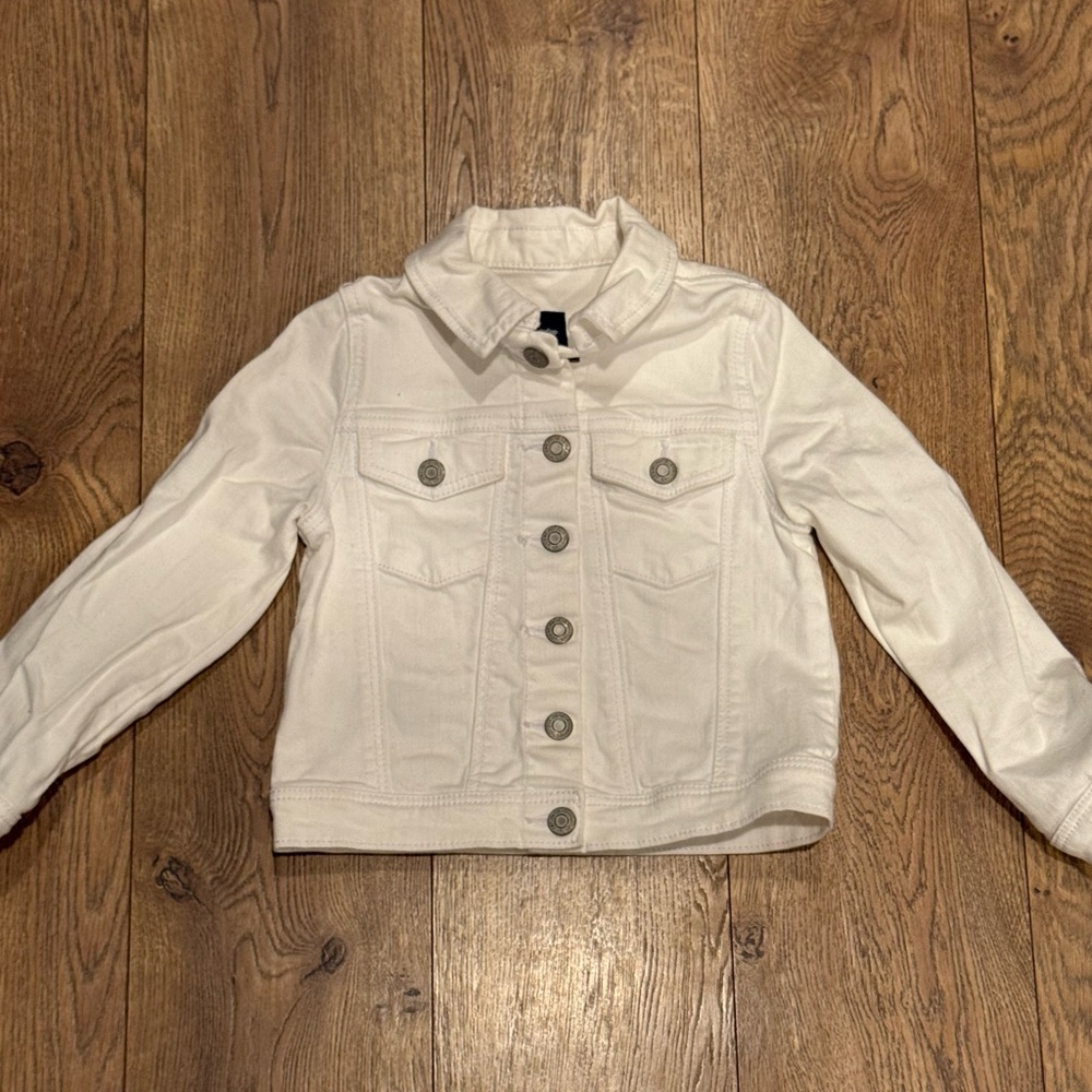 GAP Kids White Denim Jean Jacket